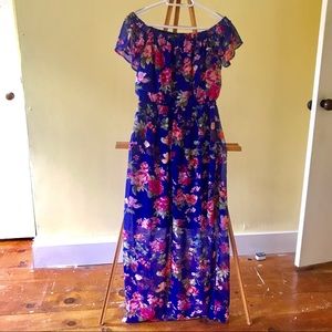NWT StitchFix Tansey Off Shoulder Maxi Dress SizeM